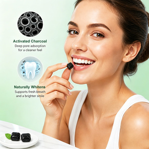 <span class=keywords><strong>Chewing</strong></span>-<span class=keywords><strong>gum</strong></span> au charbon actif de noix de coco de qualité supérieure, sans <span class=keywords><strong>sucre</strong></span>, avec xylitol, pour un blanchiment naturel des dents et une haleine fraîche - Product Image 3