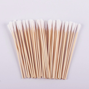 Hisopos Médicos Kang Rongda de 12 cm, Estériles, Desechables, para Cuidado Ginecológico, Mango de Bambú, Blancos, Suaves, 50 por Paquete - Product Image 2