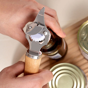 Juego de Utensilios de Cocina Mini de Acero Inoxidable con Mango de Madera de Haya, 6 Piezas: Espátula para Pizza, Rodillo, Cuchillo, Abrebotellas, Abrelatas - Product Image 2