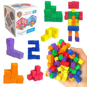 TOYSRUNNER Custom Logo Indoor <b>Educational</b> <b>Toy</b> High-Density EVA Foam Pit Blocks Sponge Foam Cubes 50-Piece Fantasy Sci-Fi for Age - Product Image 1