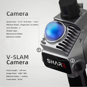 เลเซอร์3D กระแทกแบบมือถือ S20 IP65ลิดาร์ RTK สูง-45 ~ 75สูง1ซม. สำหรับการสำรวจการก่อสร้างอุโมงค์ - Product Image 3