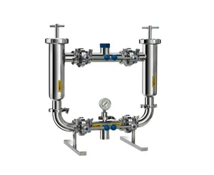 DONJOY Water Treatment Food Grade Sanitary Ss304 316l Duplex Milk Filter Strainer