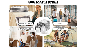 Sacs de compression sous vide transparents en nylon PE Sanyuan, pliables, pour la chambre à coucher, pour les vêtements, pratiques pour les voyages, <span class=keywords><strong>avec</strong></span> pompe électrique - Product Image 2
