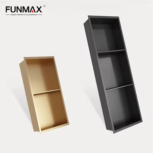 Niches de <span class=keywords><strong>douche</strong></span> encastrées en acier inoxydable 304 systèmes d'étagères <span class=keywords><strong>Niche</strong></span> murale Niches d'insertion de carrelage avec lumière - Product Image 3