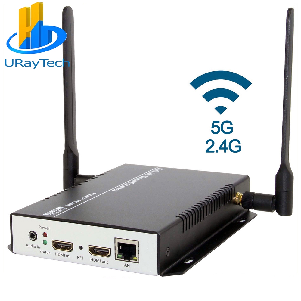 URay-codificador de vídeo 1080P 1080I H 264 HDMI a LAN, convertidor codificador de transmisión en vivo WiFi, transmisor de Audio y vídeo inalámbrico HD