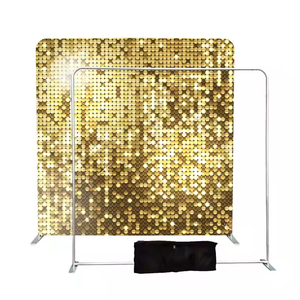Europäischer Stil 10 * 8ft Tension Fabric Hintergrund Abnehmbarer 8 * 8ft Kissen bezug Photo Booth Hintergrundst änder für Display - Product Image 4