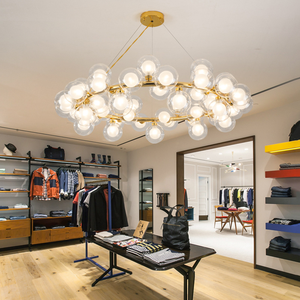 <span class=keywords><strong>Lustre</strong></span> moderne LED en verre à bulles pour salon salle à manger décoration intérieure 110V-220V Samsarah Lighting <span class=keywords><strong>Lustre</strong></span> - Product Image 2