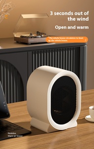 Calentadores eléctricos portátiles de 2 velocidades de 1200W PTC de calor de cerámica Mini calentadores de ventilador eléctricos portátiles de bajo ruido calentadores de espacio para el hogar - Product Image 3
