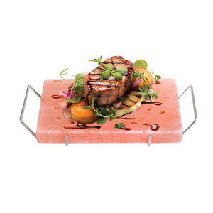 Tabla de Sal Rosa del Himalaya Premium de 16x8x2 Pulgadas, Bloque Grande para Asar, para Chefs Profesionales, Cocina, Barbacoa, Certificado ISO - Product Image 1