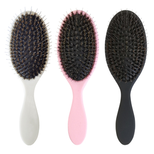 <span class=keywords><strong>Cepillo</strong></span> Desenredante de Cerdas de Jabalí Naturales <span class=keywords><strong>para</strong></span> Extensiones de Cabello, Uso en Seco y Húmedo, <span class=keywords><strong>para</strong></span> Cabello Rizado con Logo Personalizado - Product Image 2