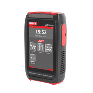 UNI-T UT699-D เครื่องทดสอบไฟเบอร์แบบสองความยาวคลื่น 1310nm 1550nm 80 กม. พร้อม OPM OLS 10mW VFL หน้าจอสัมผัส - Product Image 3