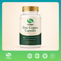 Capsules de zinc et de cuivre en marque blanche, formule premium de minéraux traces, fabricant OEM ODM, usine de capsules de zinc et de cuivre