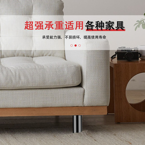 Furniture <b>Leg</b> Adjustable Iron Round Foot With Screw <b>For</b> <b>Sofa</b> Minimalist Design Easy Installation - Product Image 2