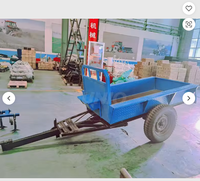 Remorque de tracteur portatif de haute qualité ; remorque de voiture portative ; mini-tracteur agricole