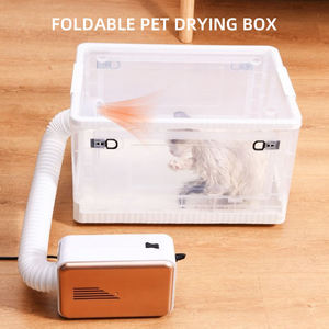 صندوق منفاخ ذكي بالهواء دائري لمنزل الحيوانات الأليفة ، صندوق منفاخ للحمام الجاف ، سخانات كهربائية للقطط والكلاب ، تعقيم بالبلازما تهوية - Product Image 6