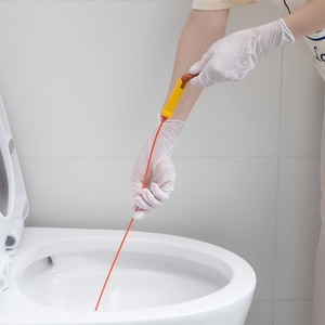 Flexible Pipe Dredging <b>Brush</b> with Rotating Handle <b>Drain</b> Cleaner Thin Hair Sewer Sink <b>Cleaning</b> <b>Brush</b> Clog Plug Hole Remover Tool - Product Image 4