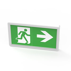 Luz de emergencia de ajuste rápido sin mantenimiento montada en la pared de alta calidad, luz de señal de ruta de Escape, señal de salida LED SMD, Panel Delgado CE - Product Image 2