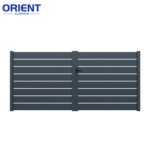 Puerta Automática <span class=keywords><strong>de</strong></span> Aluminio Eléctrica Personalizada, Diseño Moderno, Duradera, Ecológica, Fácil <span class=keywords><strong>de</strong></span> Instalar, Valla para Villa, Patio - Product Image 3