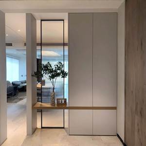 Zapatero de madera personalizado con tira de luz para el hogar, interior y exterior, para sala de estar, dormitorio, entrada, almacenamiento - Product Image 1