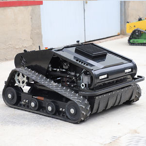 Tondeuse à gazon électrique autotractée robotisée télécommandée à braquage zéro, avec système de coupe à fléaux et de bobinage, type tracteur - Product Image 3