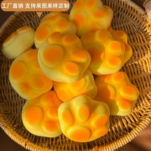 Juguete Antiestrés de Pan de Queso al por Mayor, Juguete Pequeño de Alimentos Realistas de Rebote Lento, Suave y Blandito para Aliviar el Estrés - Product Image 4
