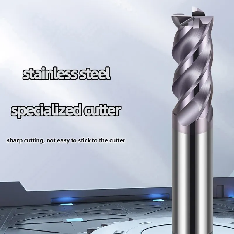 Carbide Endmill Cutting Tools Milling Cutters End Mill 62 Degree Dynamic Milling For Stainless Steel Milling Cutter