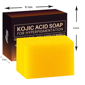 Savon à la glycérine naturelle au Kojic Acid pour le visage et le corps, base de soin, 50 kg en barres, blanchissant, citron, savon de bain 300 grammes - Product Image 5