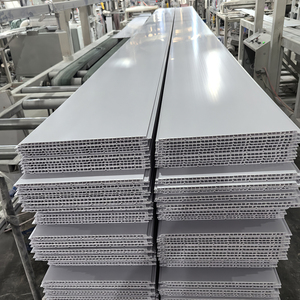 Trung Quốc Nhà sản xuất bán buôn PVC WPC Trần Hội Đồng Quản Trị chống cháy chống ẩm Trần sang trọng Bảng điều chỉnh gạch - Product Image 3