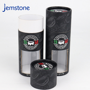 Emballage en tube de papier kraft avec fenêtre, personnalisé, recyclable, de qualité alimentaire, pour grains de café, chocolat, cylindre en carton - Product Image 4