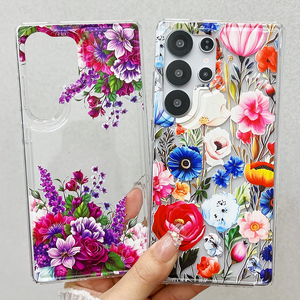Fundas para Teléfono Móvil con Flores Transparentes de Alta Calidad para Samsung S25 S24 S23 <span class=keywords><strong>S22</strong></span> Plus <span class=keywords><strong>Ultra</strong></span>, Fundas para Chicas - Product Image 3