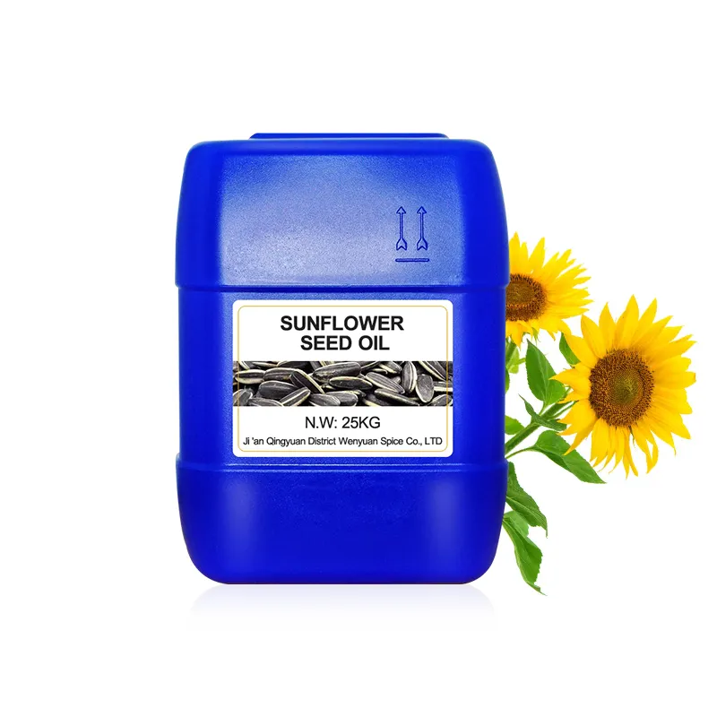 Venta al por mayor de aceite de semilla de girasol orgánico natural de grado aromático puro de alta calidad aceite portador aceite alimenticio