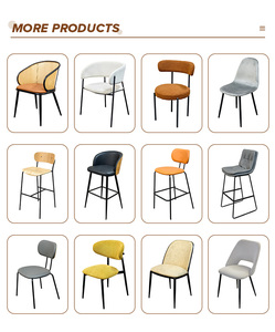 Nouvelles chaises de salle à manger <span class=keywords><strong>en</strong></span> métal de style nordique avec accoudoirs et corde tressée, <span class=keywords><strong>chaise</strong></span> de relaxation <span class=keywords><strong>en</strong></span> <span class=keywords><strong>rotin</strong></span> pour cuisine, salle à manger, bistrot - Product Image 6