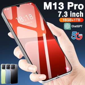 M13 <span class=keywords><strong>Pro</strong></span> 5G Smartphone 16GB + 1TB doppio riconoscimento facciale e sblocco delle impronte digitali di <span class=keywords><strong>dimensioni</strong></span> personalizzate telefono cellulare a basso prezzo - Product Image 4
