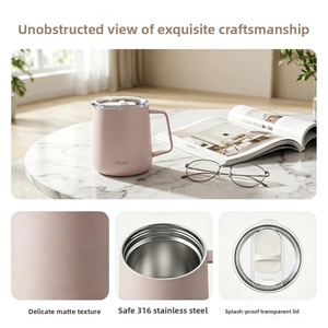 2026 New Stylish 304 Stainless Steel <b>Insulated</b> <b>Mug</b> with 6-12 Hours Thermal Insulation Big Belly Design Portable Home Office Gift - Product Image 2