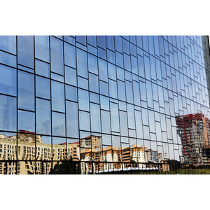 Système de mur-rideau en verre et aluminium de haute qualité, <span class=keywords><strong>prix</strong></span> d'usine pour façade de bâtiment commercial - Product Image 1