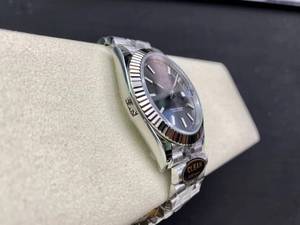 Reloj de Lujo de Super Calidad, Mecánico, Resistente al Agua, 41 mm, Acero CFactory 904l, Movimiento 3235, 126-334, Correa Gris - Product Image 5
