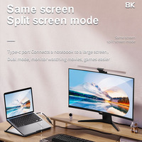 Câble USB 3.1 Type-C vers HDMI ULT-unite 4K 60Hz 0,2 m, boîtier en alliage d'aluminium plaqué or, extérieur tressé en PVC, blindage multiple