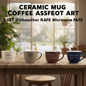 แก้วเซรามิค COFFEE ลายอาร์ต 5 แบบ - Product Image 3