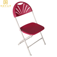 Chaises pliantes en résine blanches à dossier rond pour événements, style Wimbledon, idéales pour mariages