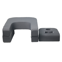 Oreiller de lecture multifonctionnel minimaliste en mousse à mémoire de forme anti-U, matériau douillet en peluche, amovible et lavable, reste en place