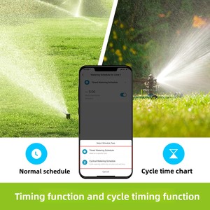 Contrôleur d'irrigation intelligent Tuya Bluetooth à double sortie 2 voies en laiton avec fonction de retard de pluie et minuterie <span class=keywords><strong>automatique</strong></span> pour jardinage - Product Image 2