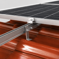 Crochet de fixation pour panneau solaire sur toit en tuiles, résistant aux intempéries, longue durée de vie, en acier inoxydable SUS304, pour projets solaires commerciaux