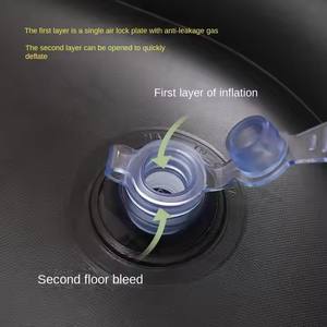 Fauteuil gonflable d'extérieur moderne et contemporain en <span class=keywords><strong>PVC</strong></span> avec repose-pieds, pliable pour salon, chaise longue d'extérieur moderne avec pompe à air - Product Image 4