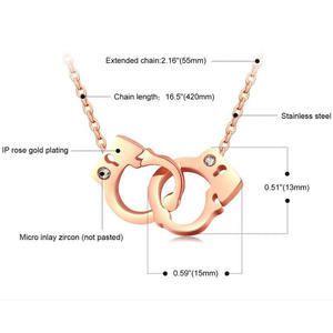 Collana con Ciondolo per Coppie Zhongzhe, <span class=keywords><strong>Gioielli</strong></span> Steampunk alla Moda per Donne e Ragazze, Regalo di San Valentino per Innamorati - Product Image 3