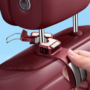 YECAI Einfach zu Installierender Auto-Rücksitzhaken Hochbelastbar 25KG ABS Kopfstützen-Aufhänger für Taschen und Handtaschen Universell für Ford Mercedes - Product Image 4