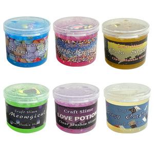 Foreign Trade Cross-border for 6pcs Rice Grain Mud Set <b>Slime</b> <b>Kit</b> 70ml Cartoon <b>Slime</b>, Colored Mud Crystal Mud - Product Image 2