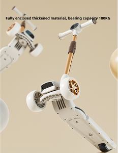 สกู๊ตเตอร์ไฟฟ้าเด็ก <span class=keywords><strong>3</strong></span> in 1 ลดราคาพิเศษ พร้อมที่เหยียบกว้างขึ้นและแฮนด์พับได้ วัสดุไนลอนและพีพี ใช้พลังงานแบตเตอรี่ ทดแทนรถยนต์ - Product Image 4