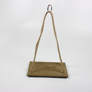 Decoración de Pared, Estantes <span class=keywords><strong>Colgantes</strong></span> de Madera <span class=keywords><strong>con</strong></span> Gancho, Soporte para Macetas Pequeñas - Product Image 5