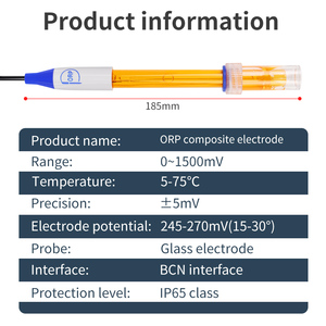 Yeni gelenler ORP elektrot oksidasyon azaltma potansiyeli su akvaryum için yedek ORP prob elektrot testi BNC konnektör - Product Image 3