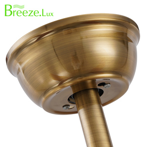 พัดลมเพดาน52นิ้วสีไม้สไตล์วินเทจทำจากไม้สไตล์วินเทจใช้รีโมทคอนโทรลมาใหม่6สปีด - Product Image 5